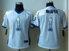 Women Nike Indianapolis Colts #1 McAfee White Drift Fashion Elite Jerseys