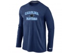 Nike Carolina Panthers Heart & Soul Long Sleeve T-Shirt D.Blue