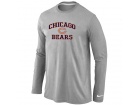 Nike Chicago Bears Heart & Soul Long Sleeve T-Shirt Grey