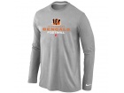 Nike Cincinnati Bengals Critical Victory Long Sleeve T-Shirt Grey