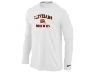 Nike Cleveland Browns Heart & Soul Long Sleeve T-Shirt White