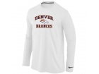 Nike Denver Broncos Heart & Soul Long Sleeve T-Shirt White