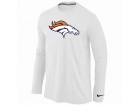 Nike Denver Broncos Logo Long Sleeve T-Shirt White