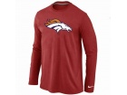 Nike Denver Broncos Logo Long Sleeve T-Shirt Red