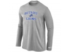 Nike Detroit Lions Heart & Soul Long Sleeve T-Shirt Grey