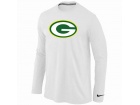 Nike Green Bay Packers Logo Long Sleeve T-Shirt White