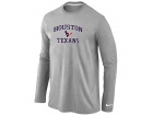 Nike Houston Texans Heart & Soul Long Sleeve T-Shirt Grey