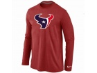 Nike Houston Texans Logo Long Sleeve T-Shirt Red