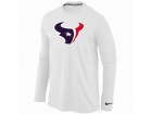 Nike Houston Texans Logo Long Sleeve T-Shirt White