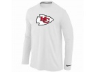 Nike Kansas City Chiefs Logo Long Sleeve T-Shirt White