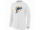 Nike Miami Dolphins Logo Long Sleeve T-Shirt White