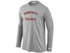 Nike Minnesota Vikings Heart & Soul Long Sleeve T-Shirt Grey