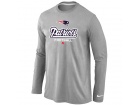 Nike New England Patriots Critical Victory Long Sleeve T-Shirt Grey