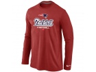 Nike New England Patriots Critical Victory Long Sleeve T-Shirt Red