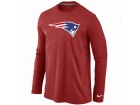 Nike New England Patriots Logo Long Sleeve T-Shirt Red