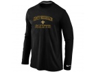 Nike New Orleans Sains Heart & Soul Long Sleeve T-Shirt Black