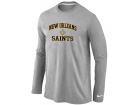 Nike New Orleans Sains Heart & Soul Long Sleeve T-Shirt Grey