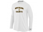 Nike New Orleans Sains Heart & Soul Long Sleeve T-Shirt White