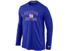 Nike New York Giants Heart & Soul Long Sleeve T-Shirt Blue