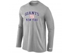 Nike New York Giants Heart & Soul Long Sleeve T-Shirt Grey