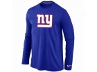 Nike New York Giants Logo Long Sleeve T-Shirt Blue