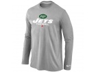 Nike New York Jets Critical Victory Long Sleeve T-Shirt Grey