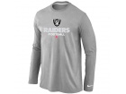 Nike Oakland Raiders Critical Victory Long Sleeve T-Shirt Grey