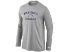 Nike San Diego Charger Heart & Soul Long Sleeve T-Shirt Grey