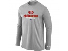 Nike San Francisco 49ers Critical Victory Long Sleeve T-Shirt Grey