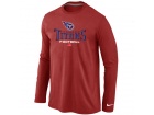 Nike Tennessee Titans Critical Victory Long Sleeve T-Shirt Red