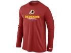 Nike Washington Red Skins Critical Victory Long Sleeve T-Shirt Red