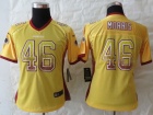 2013 Women Nike Washington Red Skins 46 Morris Drift Fashion Gold Jerseys