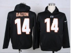 Cincinnati Bengals #14 Andy Dalton Black Nike NFL Hoodies