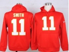 Kansas City Chiefs #11 Alex Smith Red Nike NFL Hoodies