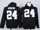 Oakland Raiders #24 Charles Woodson Black Nike NFL Hoodies