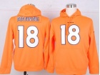 Denver Broncos #18 Peyton Manning Orange Nike NFL Hoodies