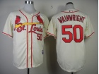 St. Louis Cardinals #50 Adam Wainwright Cream 2013 Cool Base Baseball Jerseys