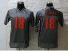 Youth Nike Denver Broncos #18 Peyton Manning Grey Vapor Elite Jerseys