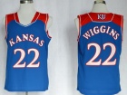 Kansas Jayhawks #22 Andrew Wiggins Royal Blue 2013 NCAA Basketball Authentic Jerseys