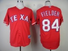 Texas Rangers #84 Price Fielder Red Cool Base Baseball Jerseys