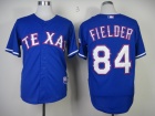 Texas Rangers #84 Price Fielder Blue Cool Base Baseball Jerseys