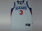 Philadelphia 76ers #3 IVERSON White Throwback Swingman Jerseys