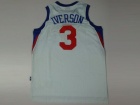 Philadelphia 76ers #3 IVERSON White Throwback Swingman Jerseys 