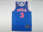 Philadelphia 76ers #3 IVERSON Blue Hardwood Classic 10th Jerseys