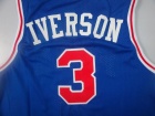 Philadelphia 76ers #3 IVERSON Blue Hardwood Classic 10th Jerseys