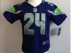 Nike Seattle Seahawks #24 Marshawn Lynch Blue Toddler Jerseys