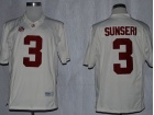 Alabama Crimson Tide #3 Vinnie Sunseri White College Football Limited Jerseys