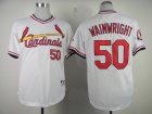 St. Louis Cardinals #50 Adam Wainwright White Authentic 1982 Turn Back The Clock Jerseys