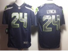 Seattle Seahawks #24 Marshawn Lynch Blue 2014 Nike Limithed NFL Jerseys