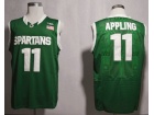 Michigan State Spartans #11 Keith Appling Green College Basketball Jerseys 